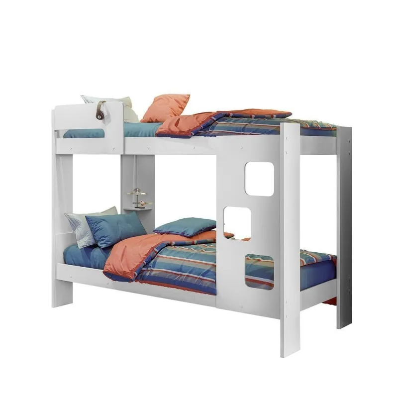 Beliche Casal Nobre com Escada Frontal MDP MDF Branco Nobre 98CM - Nobre