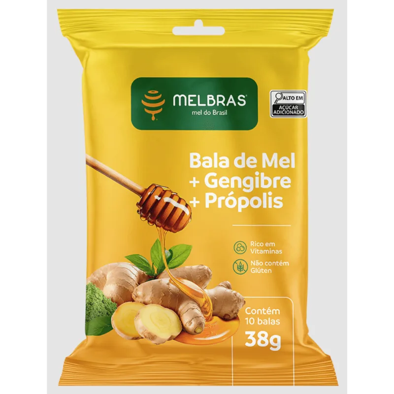 BALA MEL MELBRAS 38G GENGIBRE E PROP