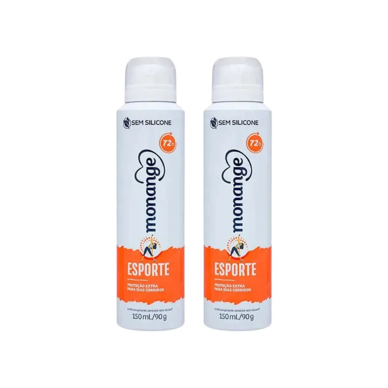 Desodorante Aero Monange 150ml Esporte - Kit C/2un