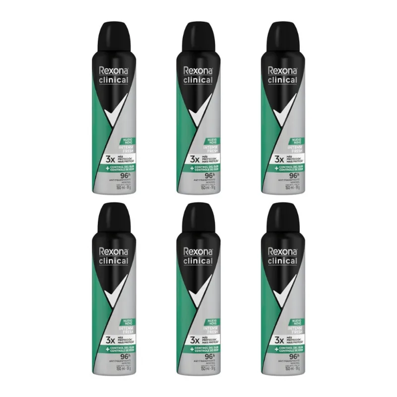 Desodorante Aero Rexona Clinical 150ml Masc in FR-Kit c/ 6un