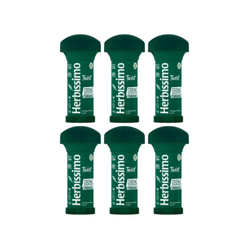 Desodorante Herbissimo Stick Creme Twist Tradicional - 6Un