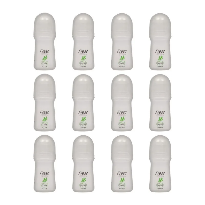 Desodorante Roll-On Crysal 70Ml Fresh - Kit Com 12Un