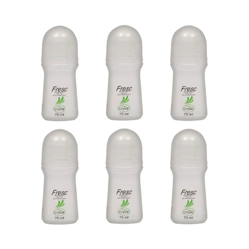 Desodorante Roll-On Crysal 70Ml Fresh - Kit Com 6Un