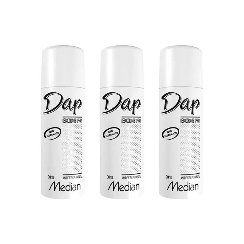 Desodorante Dap Spray 90Ml - Kit Com 3Un