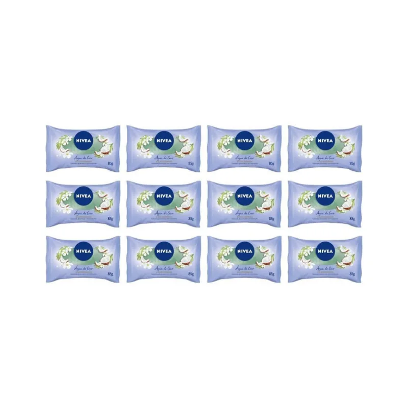 Sabonete Nivea 85G Agua De Coco - Kit C/12Un