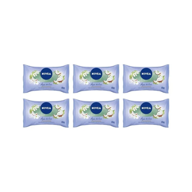 Sabonete Nivea 85G Agua De Coco - Kit C/6Un