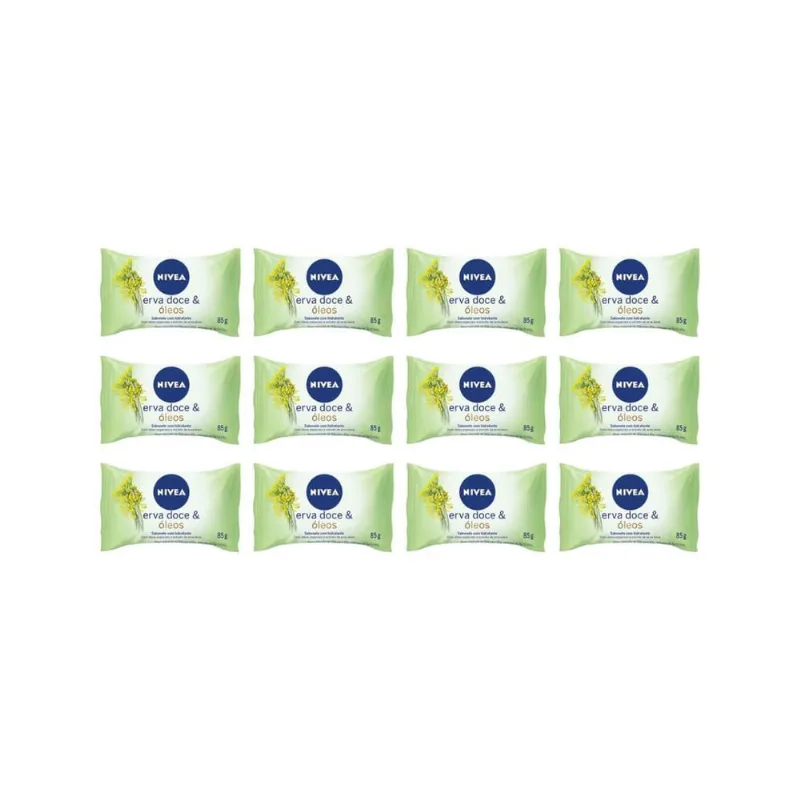 Sabonete Nivea 85G Erva Doce - Kit C/12Un