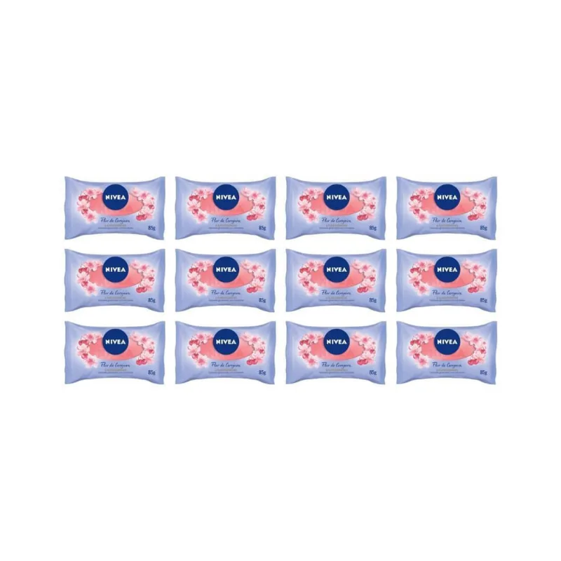 Sabonete Nivea 85G Flor Cerejeira - Kit C/12Un