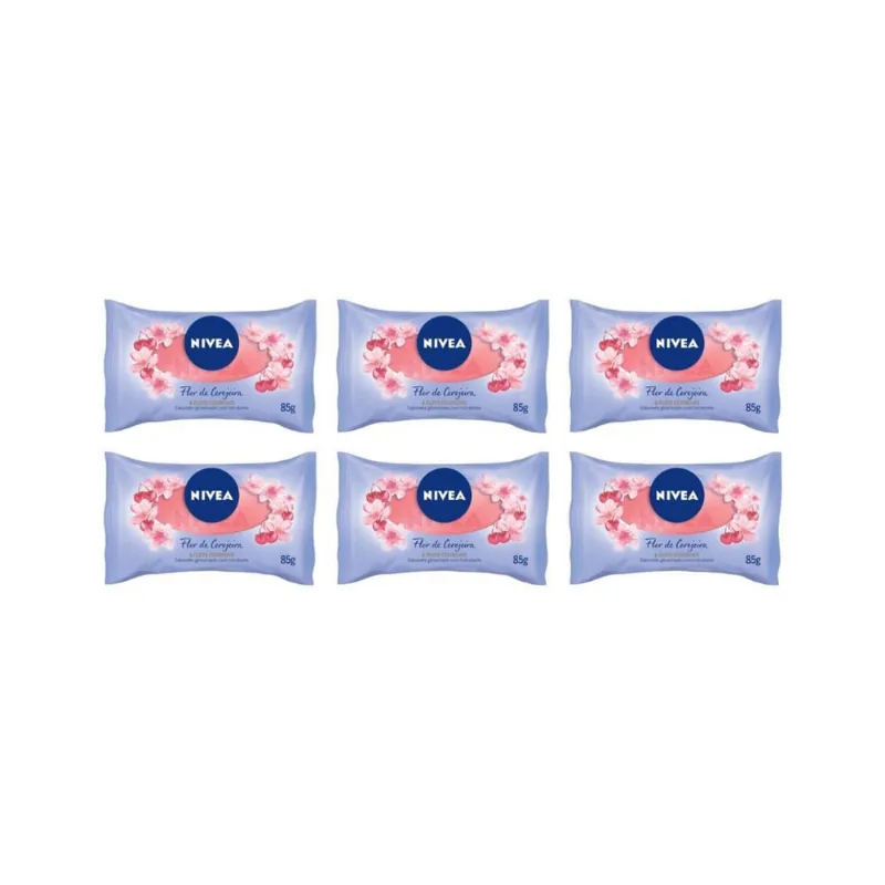 Sabonete Nivea 85G Flor Cerejeira - Kit C/6Un