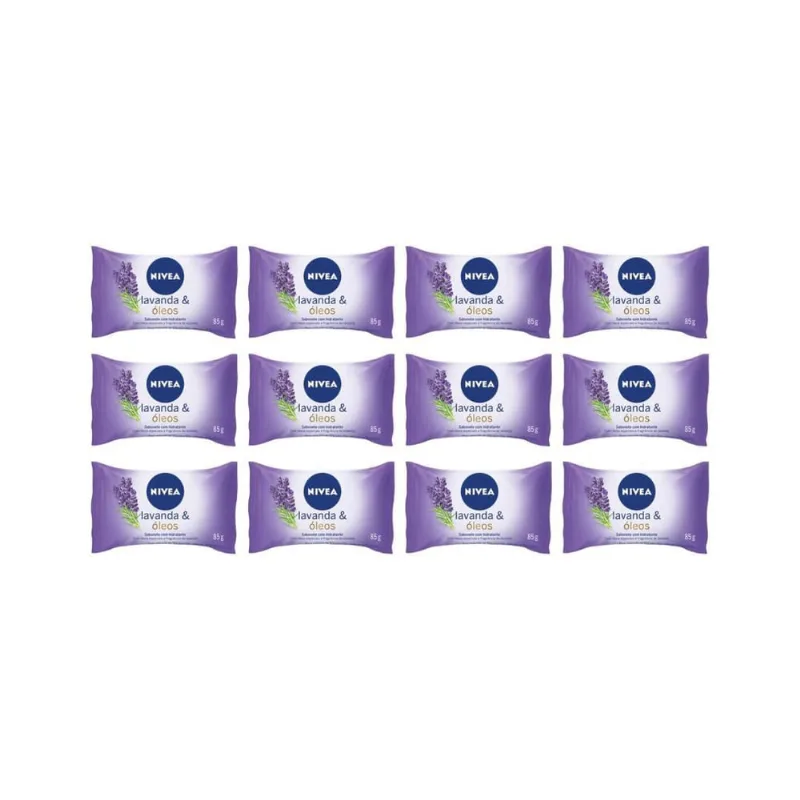 Sabonete Nivea 85G Lavanda/Oleos - Kit C/12Un