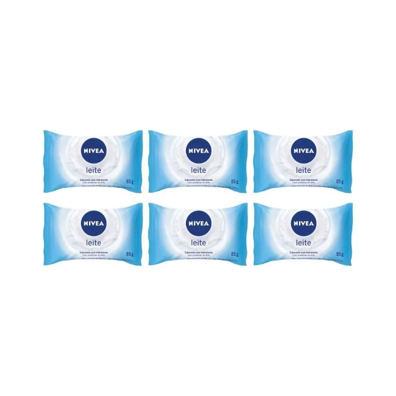 Sabonete Nivea 85G Proteina Leite - Kit C/6Un