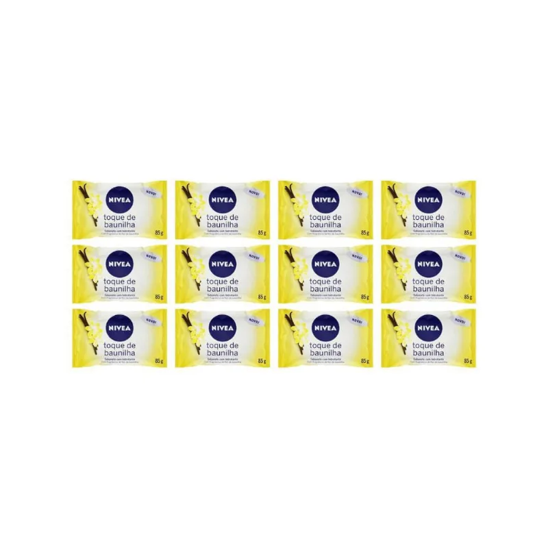 Sabonete Nivea 85G Toque Baunilha - Kit C/12Un