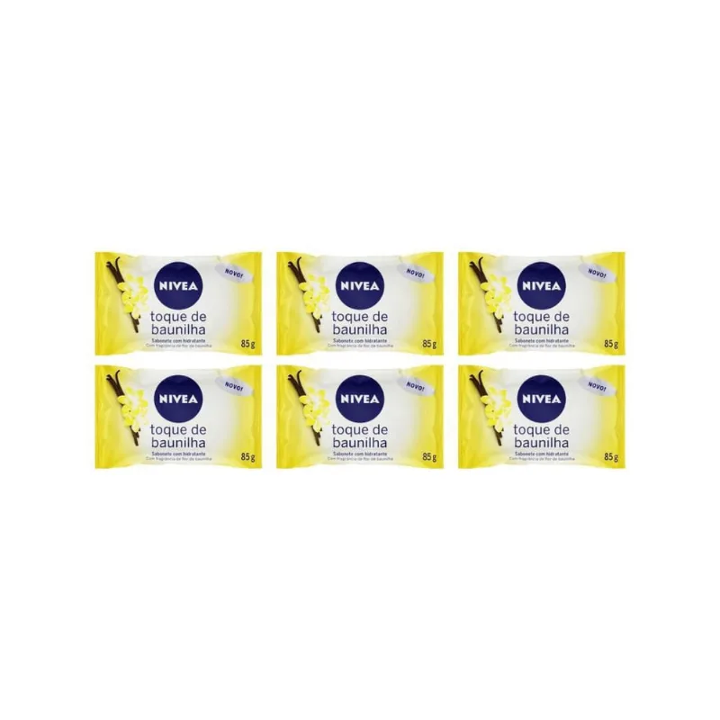 Sabonete Nivea 85G Toque Baunilha - Kit C/6Un