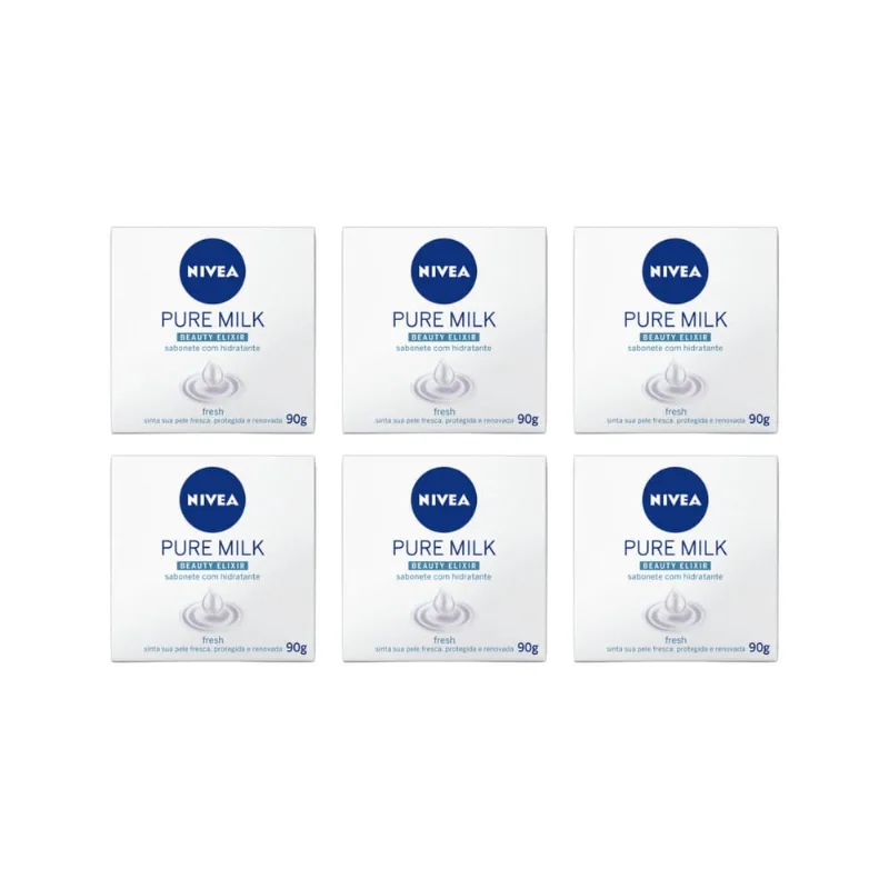 Sabonete Nivea 90g Fresh - Kit C/6un