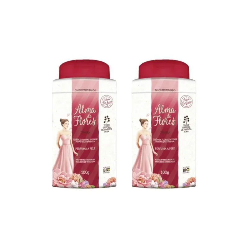 Talco Alma De Flores 100G Floral Intense-Kit C/2Un