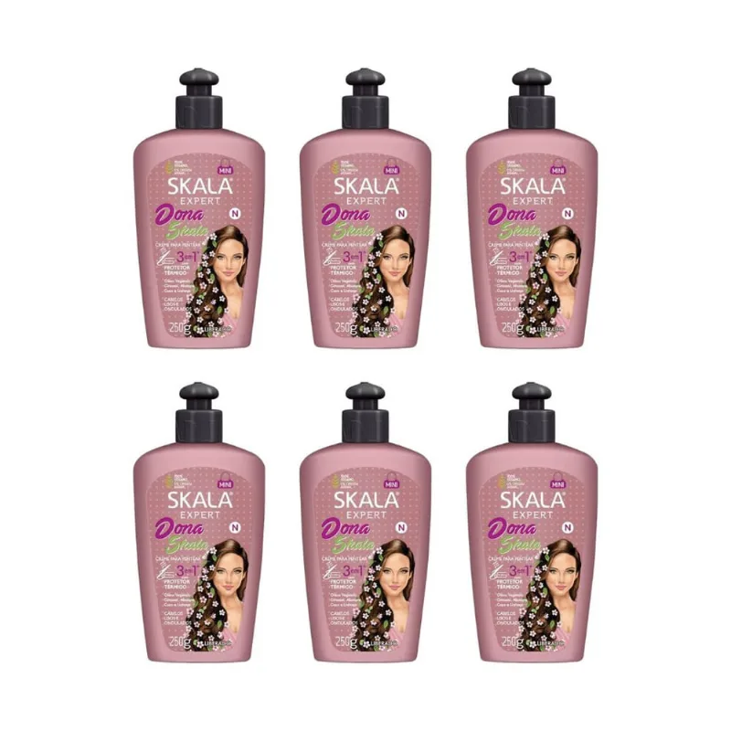 Creme para Pentear Skala Dona Skala 250g - Kit c/ 6un