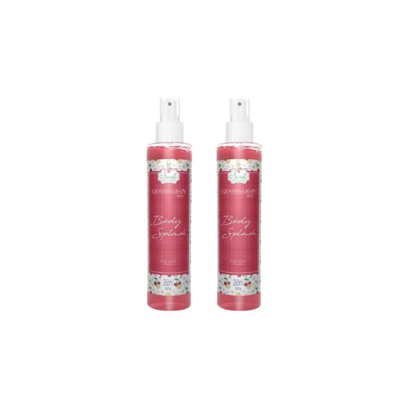 Colonia Giovanna Baby Body Splash 260Ml Cherry-Kit C/2Un