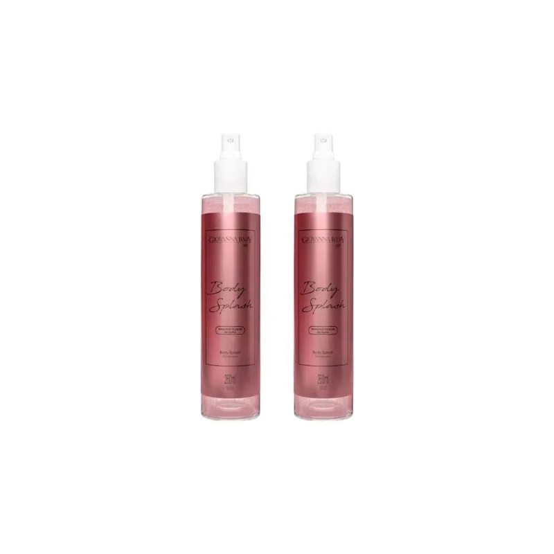 Colonia Giovanna Baby Body Splash 260Ml Rose-Kit C/2Un