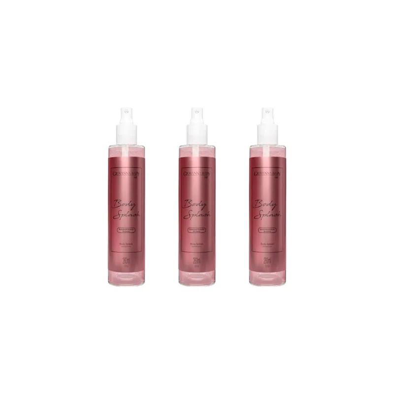 Colonia Giovanna Baby Body Splash 260ml Rose-Kit C/3un