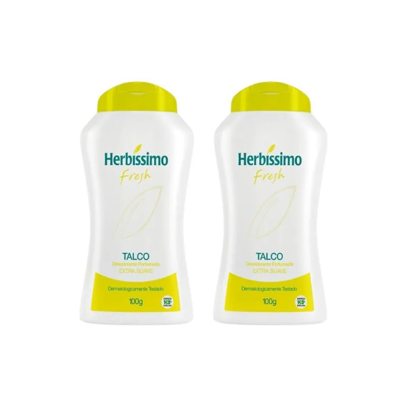 Talco Herbissimo 100G Fresh - Kit C/2Un