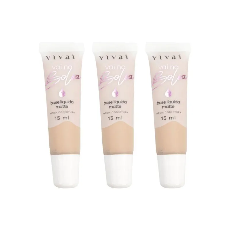 Base Liquida Matte Vivai Ref:1028.4.1 - Kit Com 3Un