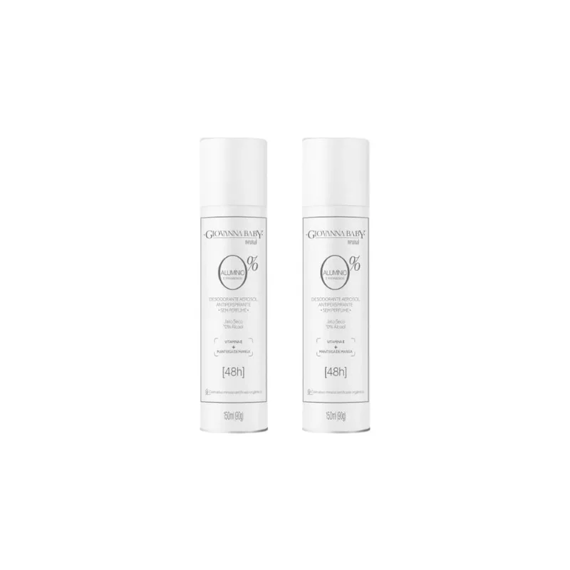 Desodorante Aero Giovanna Baby 150ml 0% Aluminio Neutral-2un