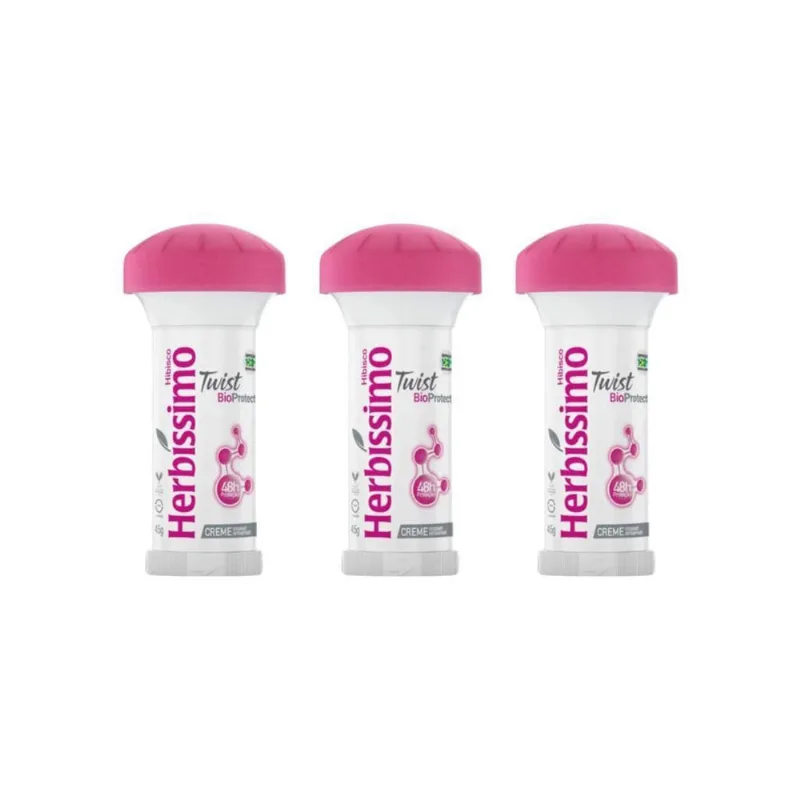 Desodorante Herbissimo Stick Creme Bio Protect Hib 45G - 3Un