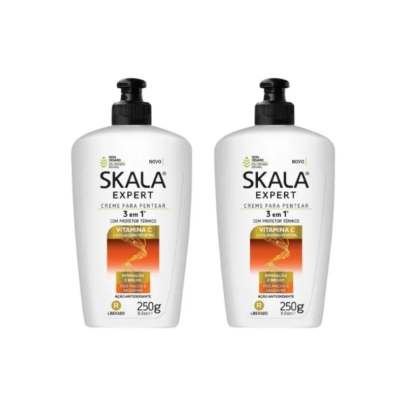 Creme para Pentear Skala Vita C + Colageno 250g - Kit c/ 2un