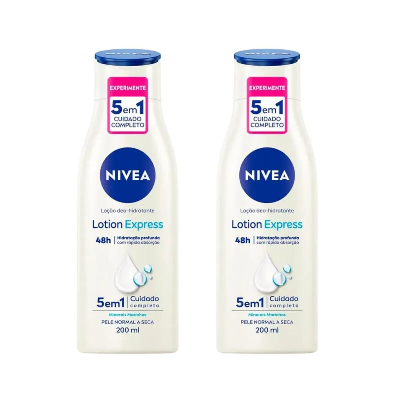 Hidratante Corporal Nivea 200ML Lotion - Kit c/ 2un
