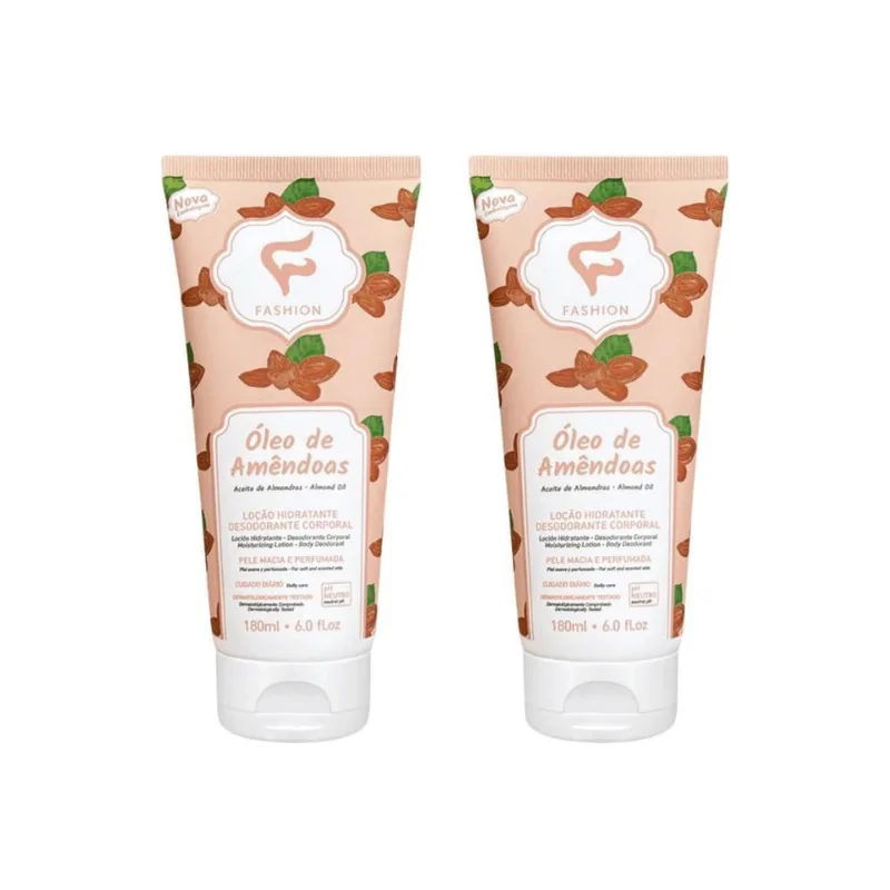Loçao Hidratante Fashion 180Ml Oleo De Amendoas 180Ml - 2Un