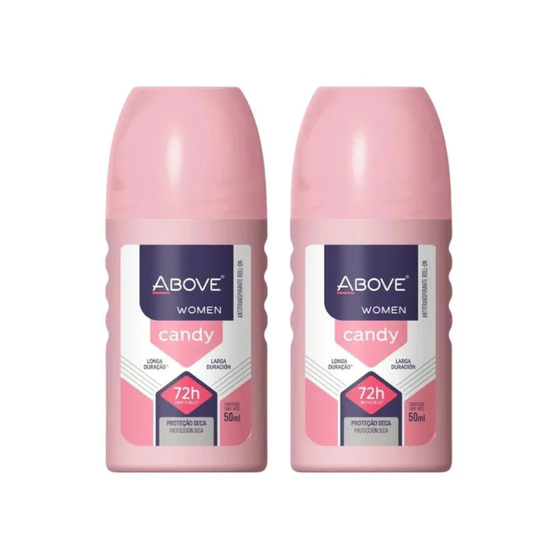 Desodorante Roll-On Above Women Candy 50Ml - Kit C/2Un