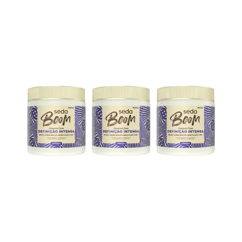 Geleia Seda Boom Definiçao Intensa 500G - Kit C/3Un
