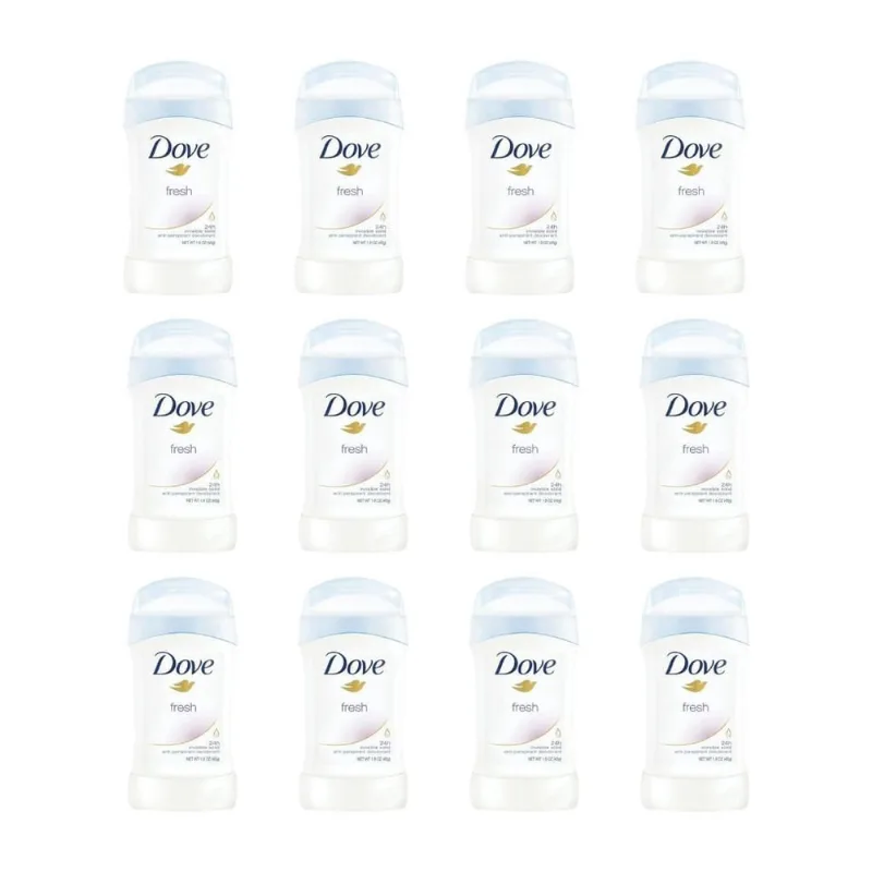 Desodorante Creme Dove Fem Stick Powder 45G - Kit Com 12Un