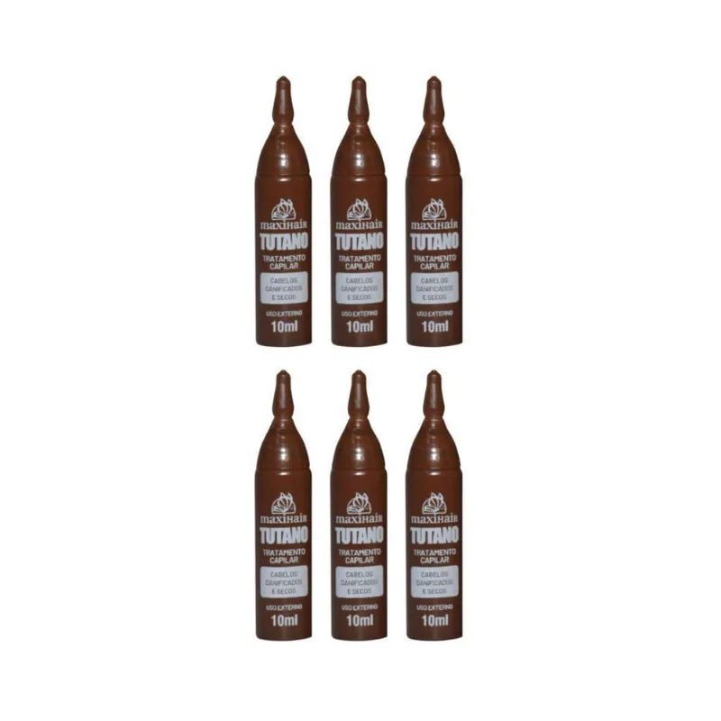 Ampola De Vitamina Maxihair 10Ml Tutano - Kit Com 6Un