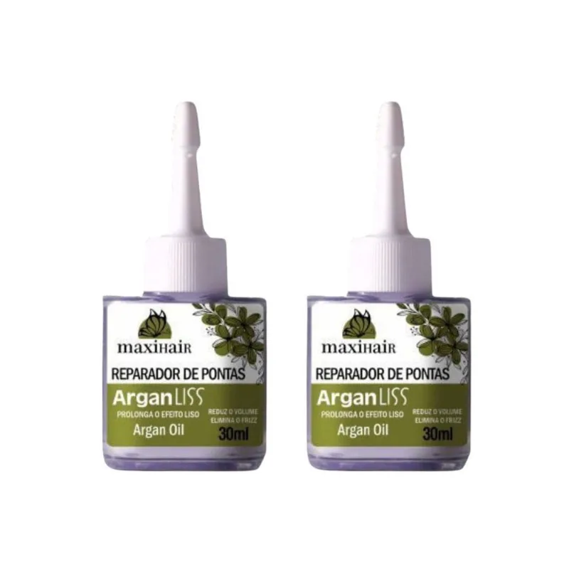 Reparador De Pontas Maxihair 30Ml Argan Liss - Kit Com 2Un