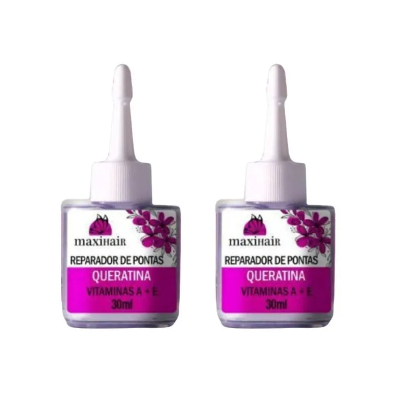 Reparador De Pontas Maxihair 30Ml Queratin - Kit Com 2Un