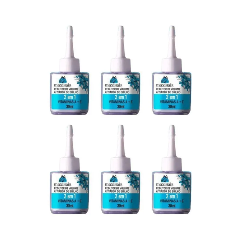 Reparador De Pontas Maxihair 30Ml Red. De Volume 30 Ml - 6Un