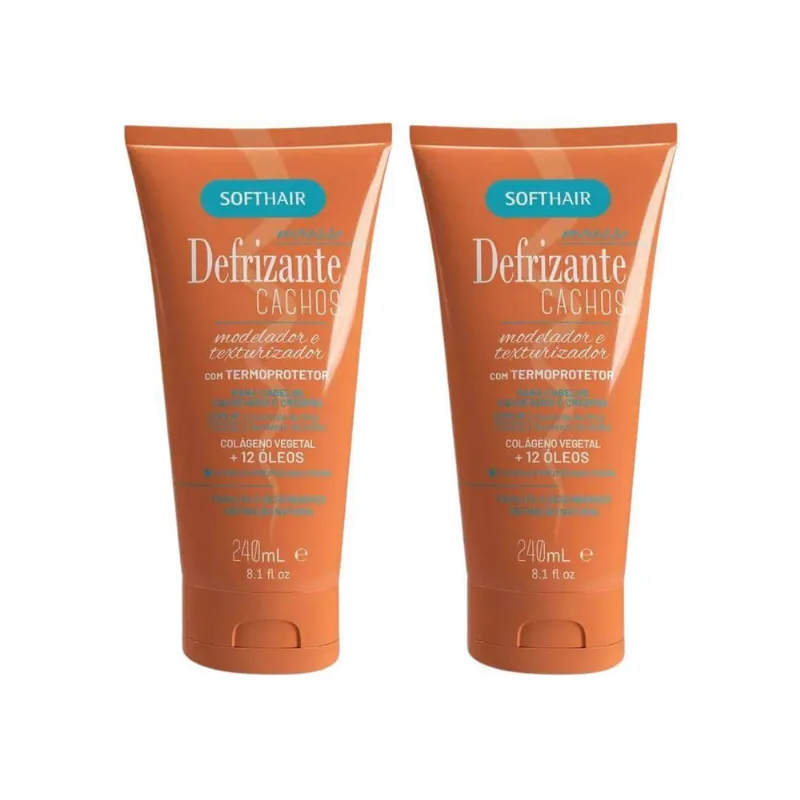 Defrizante Soft Hair 240 Ml Cachos - Kit Com 2Un