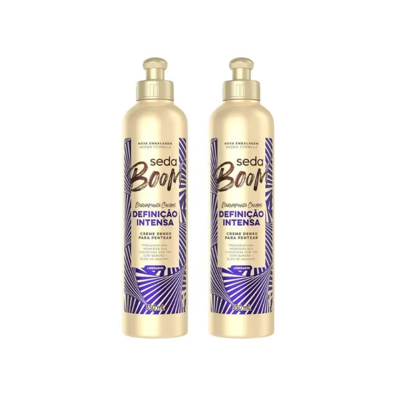 Creme De Pentear Seda 350Ml Boom Defini Inte Day After - 2Un