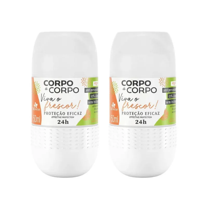 Desodorante Roll-On Corpo A Corpo Frescor 50Ml - Kit Com 2Un