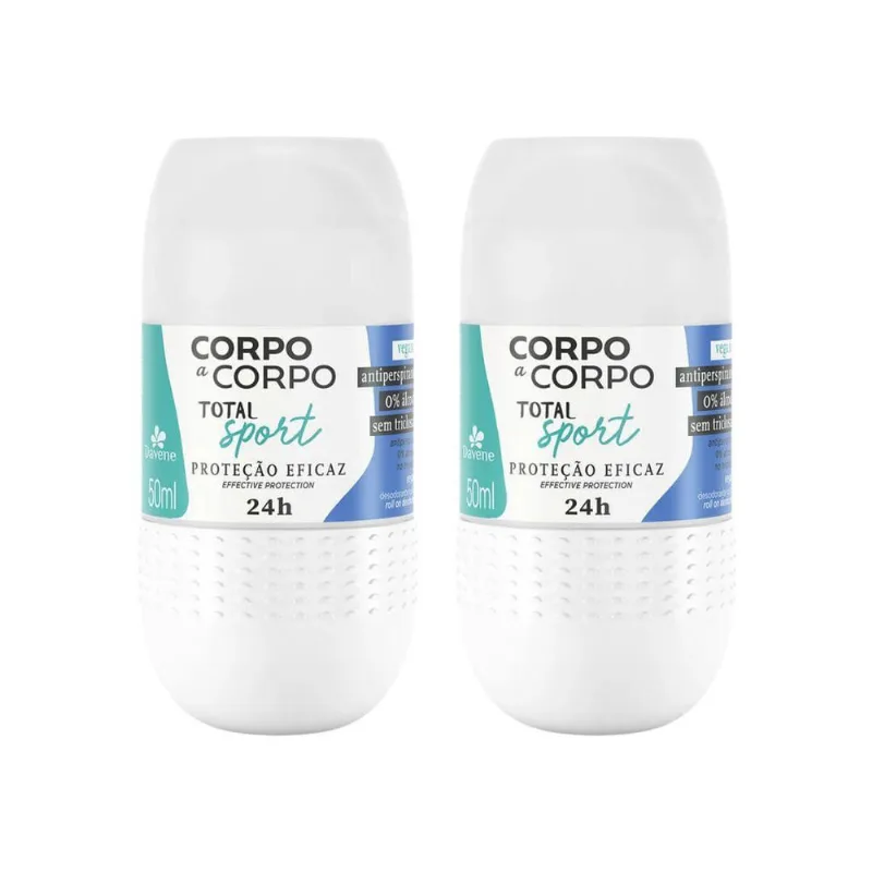Desodorante Roll-On Corpo A Corpo Sport 50Ml - Kit Com 2Un