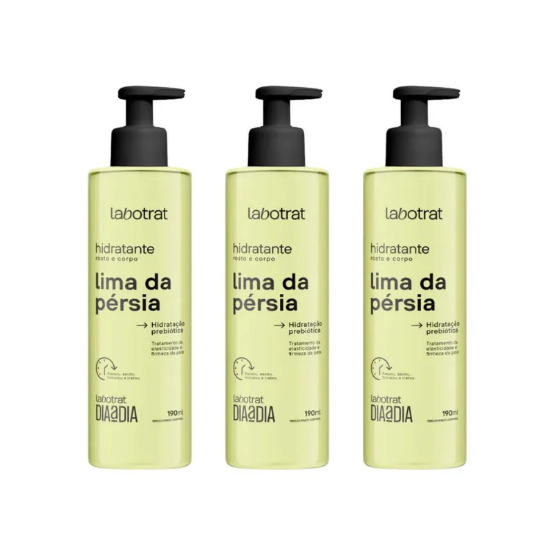Hidratante Labotrat 190ml Lima da Persia - Kit c/ 3un