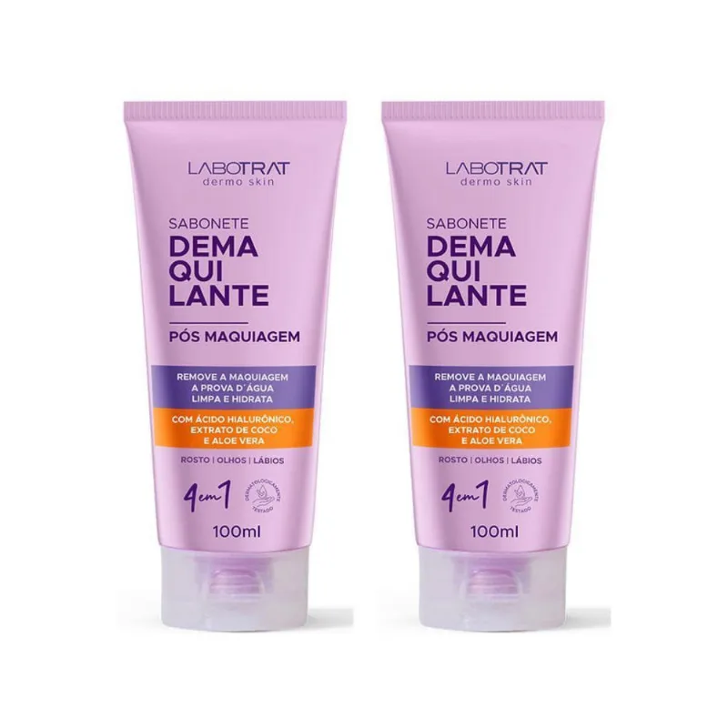 Sabonete Facial Labotrat Liquido 100Ml Demaquilante - 2Un