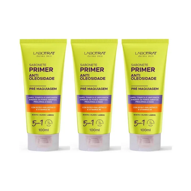 Sabonete Facial Labotrat Liquido 100Ml Primer - 3Un