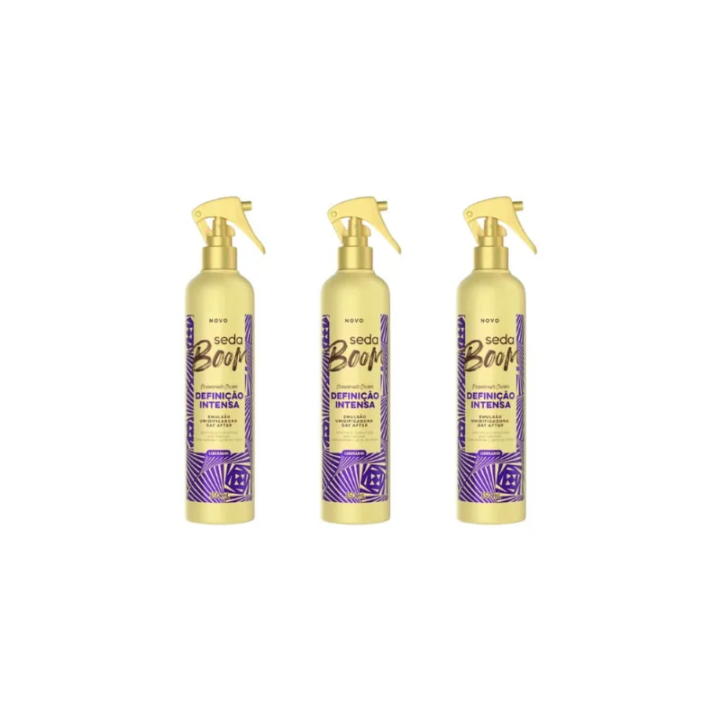 Creme de Pentear Seda 350ml Boom Defini Inte Day After - 3un