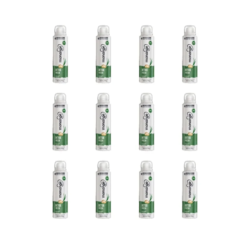 Desodorante Aero Monange 150ml Detox-Kit C/12un