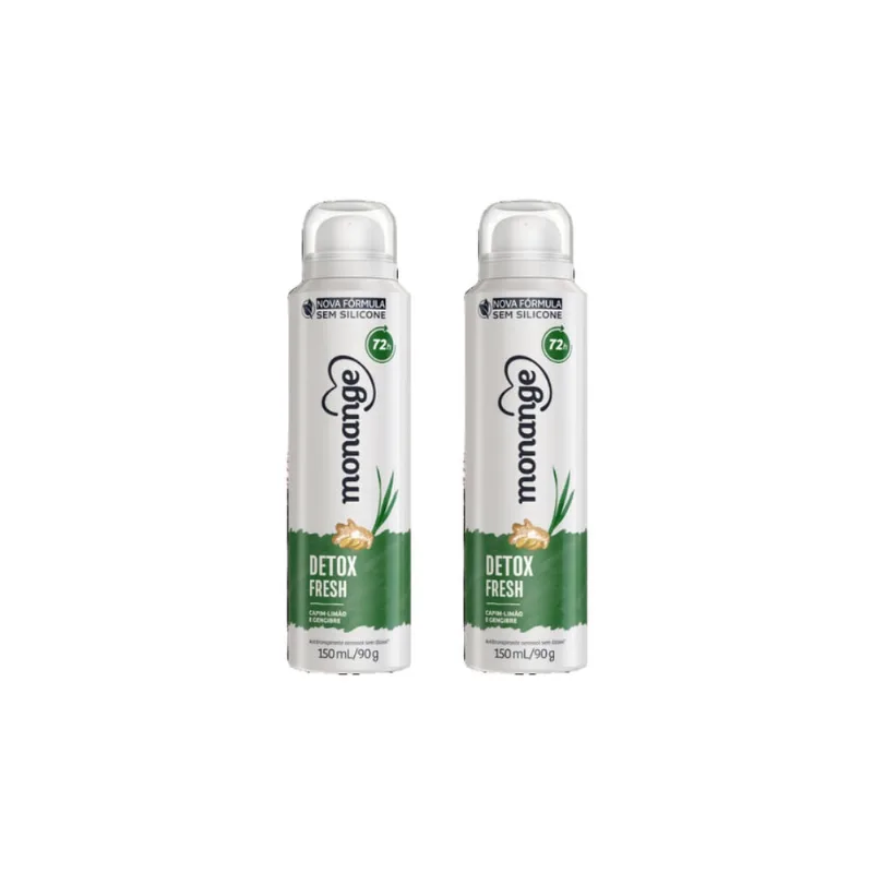Desodorante Aero Monange 150ml Detox-Kit C/2un