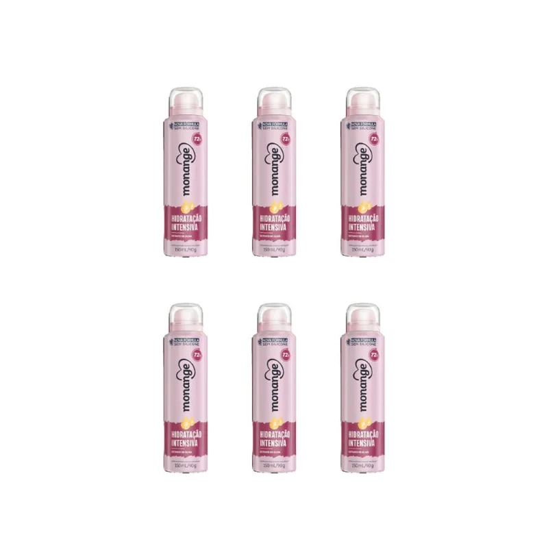 Desodorante Aero Monange Hidrataçao Extr Oliva - Kit C/6un