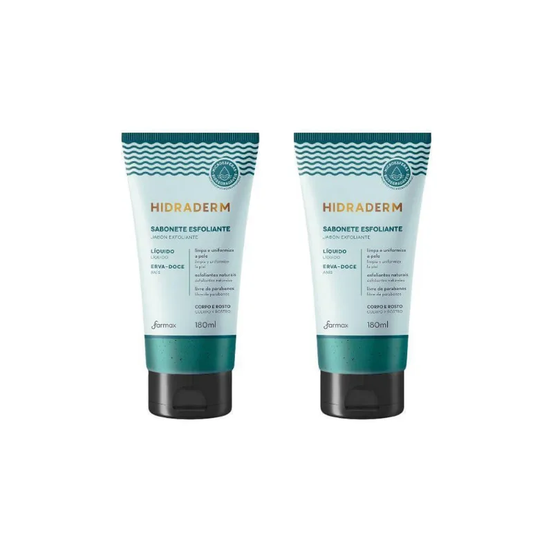 Sabonete Liquido Hidraderm 180Ml Erva Doce - Kit C/2Un
