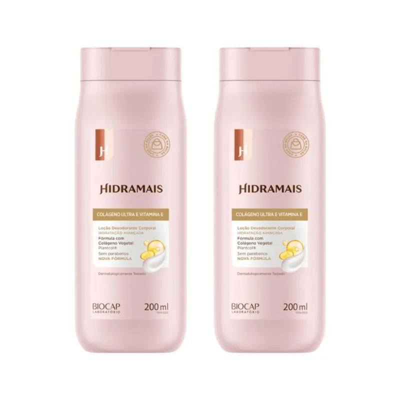 Hidratante Corporal Hidramais 200Ml Colageno Vit E-Kit C/2Un
